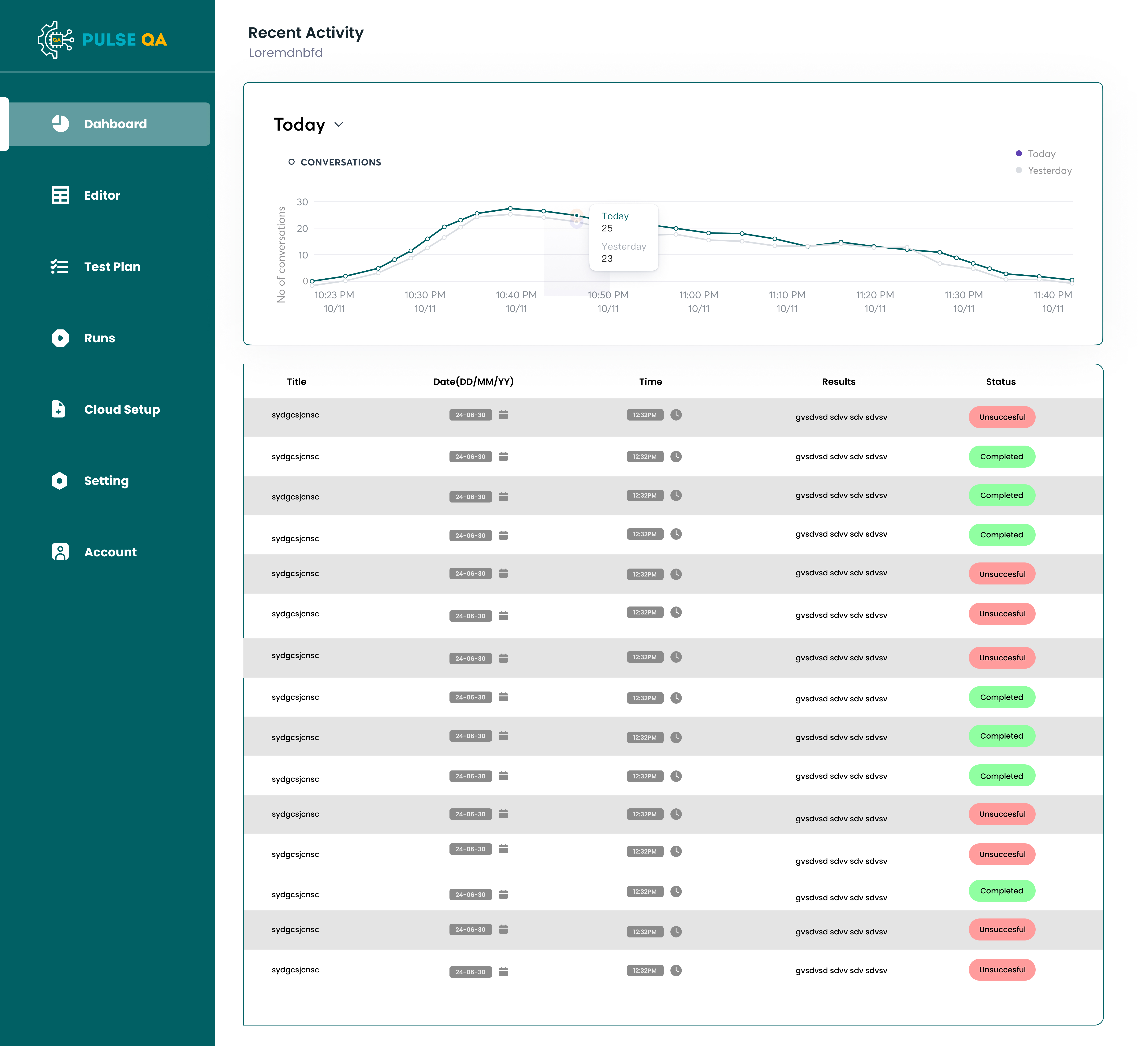 Pulse QA UI 2